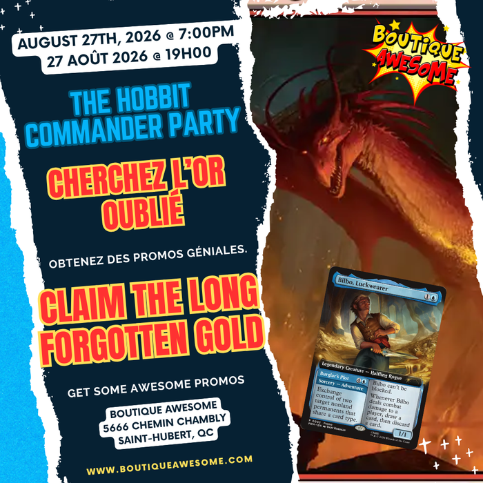 🎉 Commander Party – August 27th @ 7 PM! 🎉