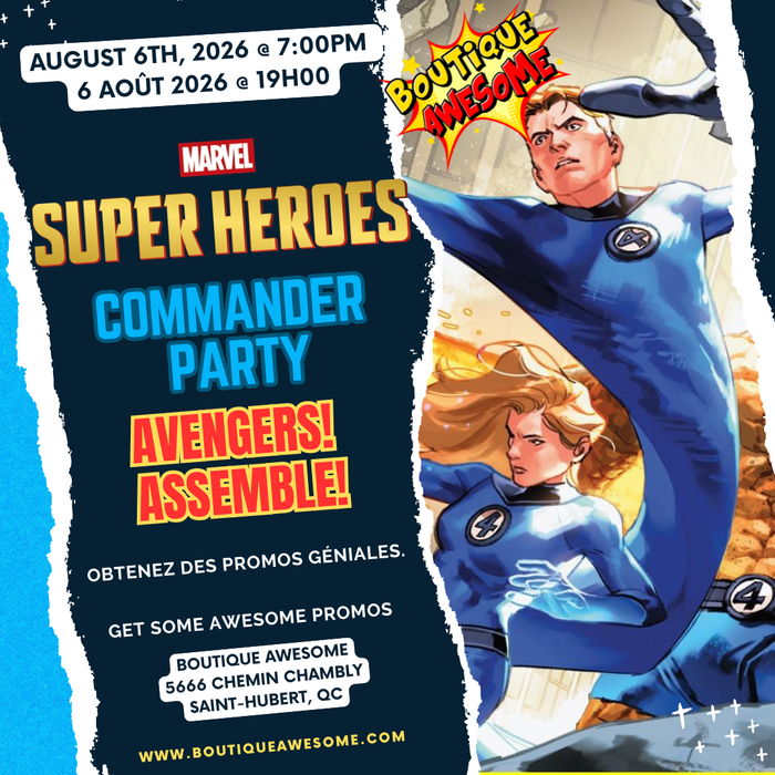 🎉 Commander Party – August 6th @ 7 PM! 🎉