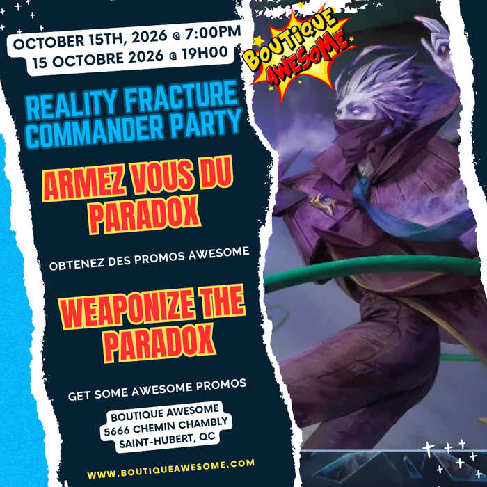🎉 Commander Party – October 15th @ 7 PM! 🎉