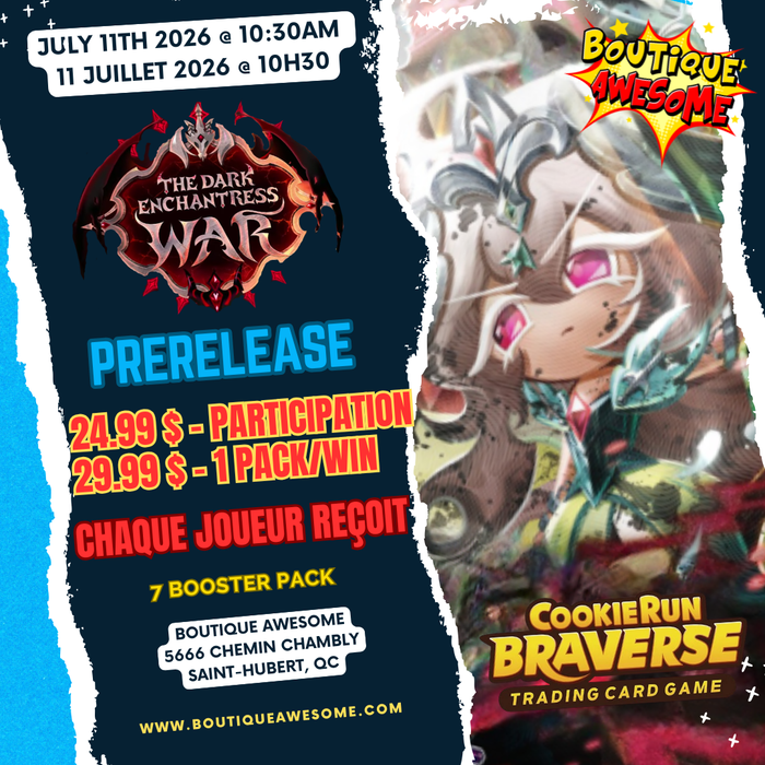 Cookie Run Dark Enchantress War Prerelease Event