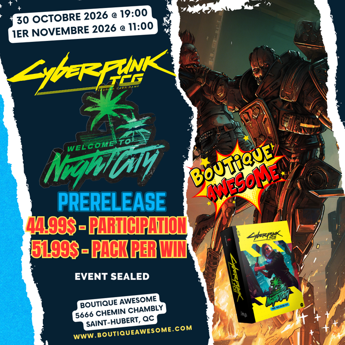 ⚡Cyberpunk TCG : Welcome to Night City Prerelease Event⚡
