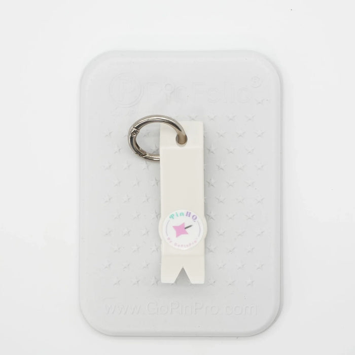GoPinPro Mini Pin Popper Keychains - White