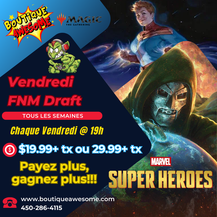 Awesome Marvel Super Heroes Friday Night Magic MTG Drafts!