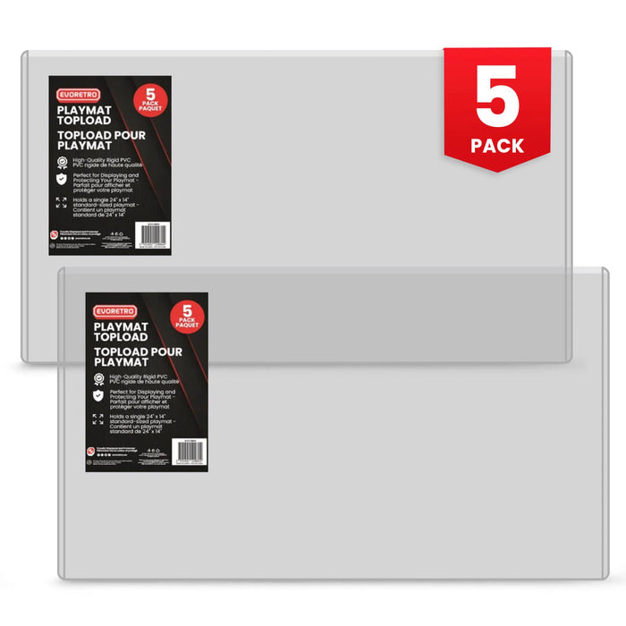 EVORETRO Playmat Topload Holder 24x14 Pack of 5