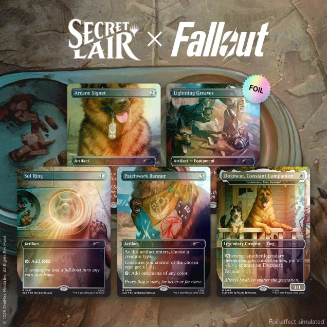 Secret Lair x Fallout®: Greet the Dog Foil Edition