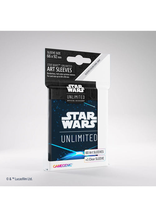 Star Wars: Unlimited Art Sleeves - Standard Size - 60ct - Space Blue - Releases March 8, 2024