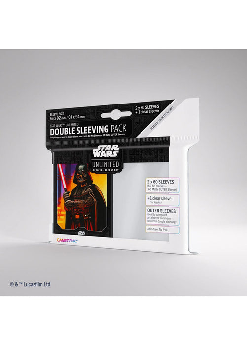 Star Wars: Unlimited Double Sleeving Pack - Darth Vader - 120ct - Releases March 8, 2024