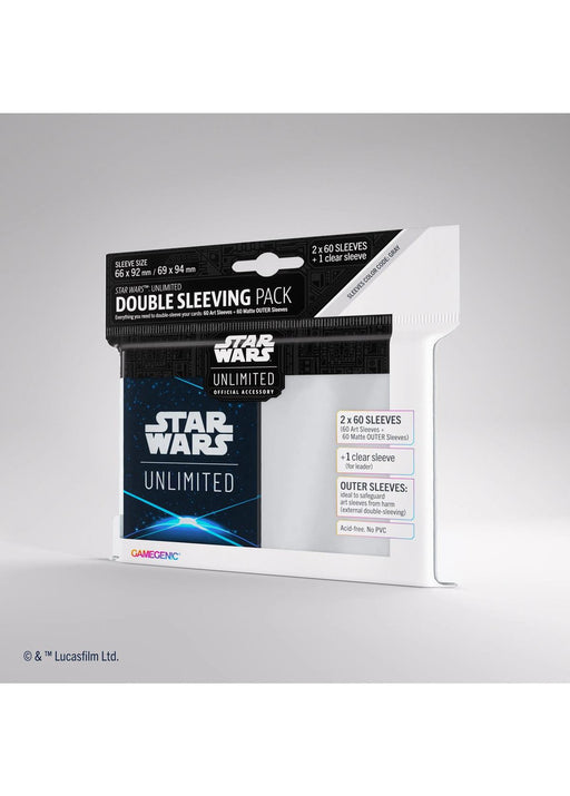 Star Wars: Unlimited Double Sleeving Pack - Space Blue - 120ct - Releases March 8, 2024