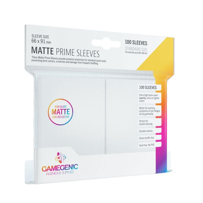 Gamegenic Prime Matte Sleeves-White