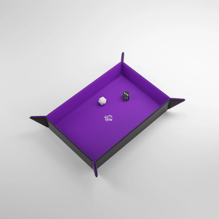 Gamegenic Magnetic Dice Tray - Rectangular (Black/Purple)