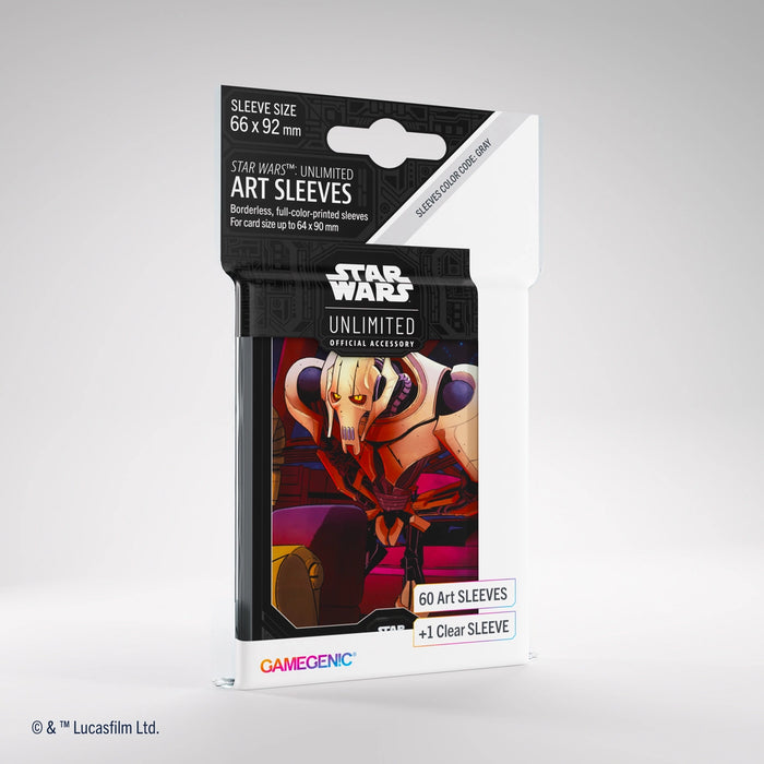 Star Wars: Unlimited Art Sleeves - Standard Size - 60ct - General Grievous