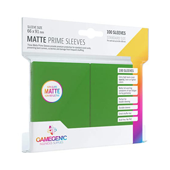 Gamegenic Prime Matte Sleeves-Green
