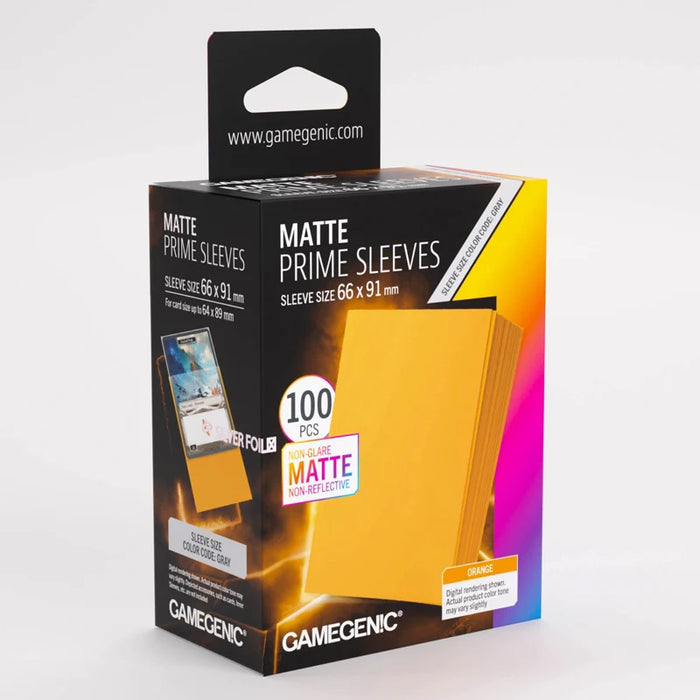 Gamegenic Prime Matte Sleeves-Orange