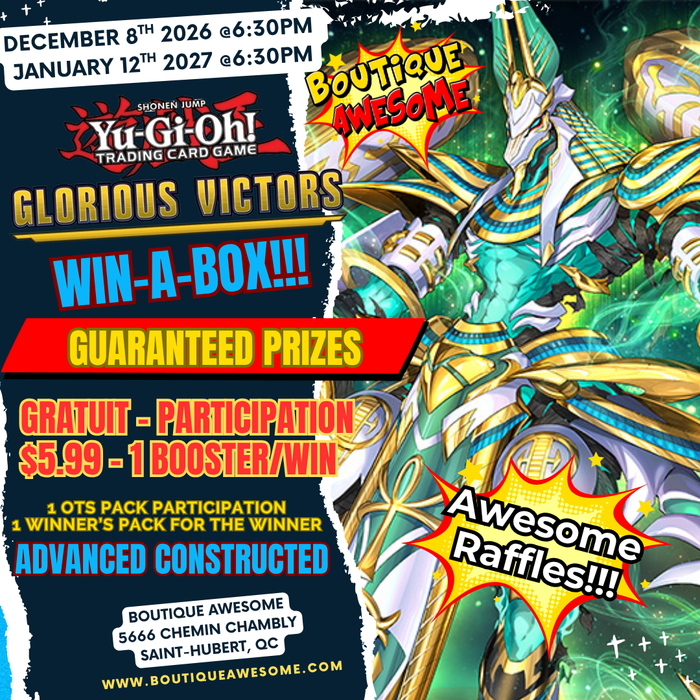 Yu-Gi-Oh! : Glorious Victors Win-A-Box Event