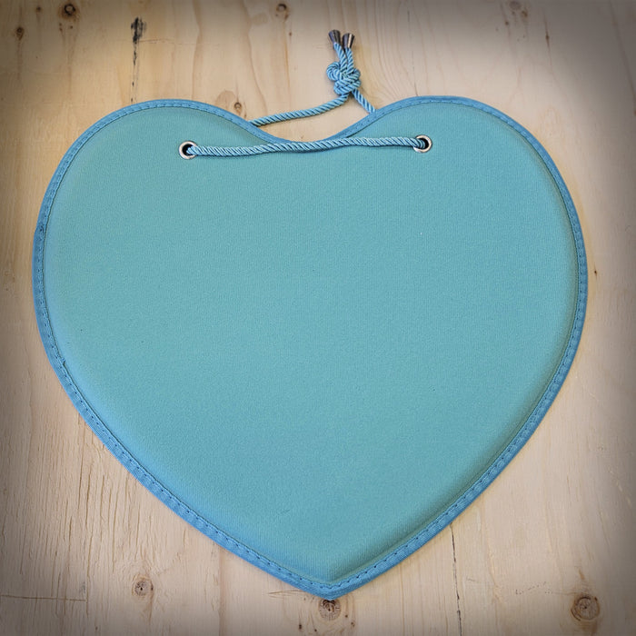 PinFolio Heart Hanging Board Wall Display - Tiffy Blue