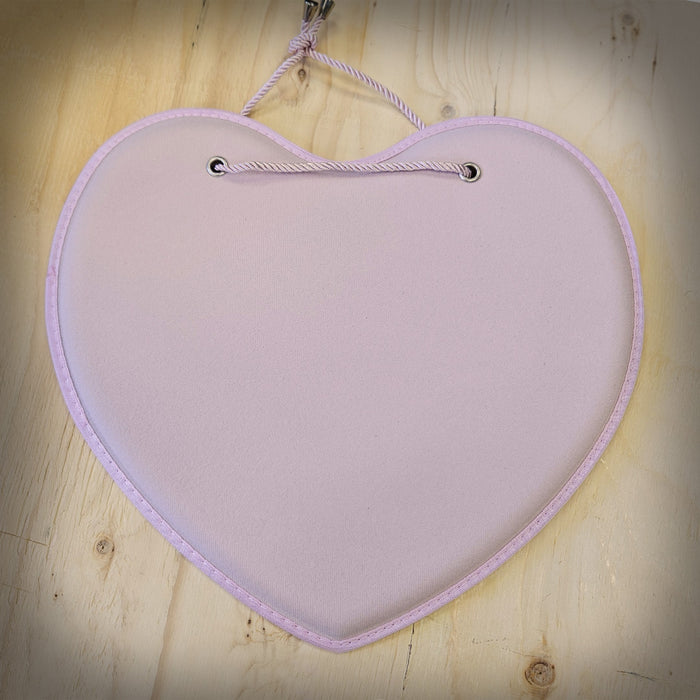 PinFolio Heart Hanging Board Wall Display - Pink
