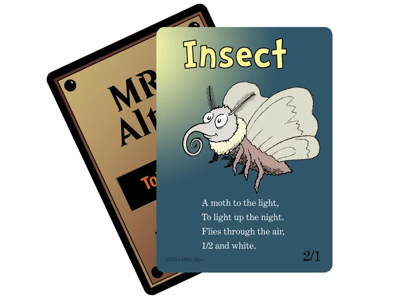 Whimsical Insect token (white)