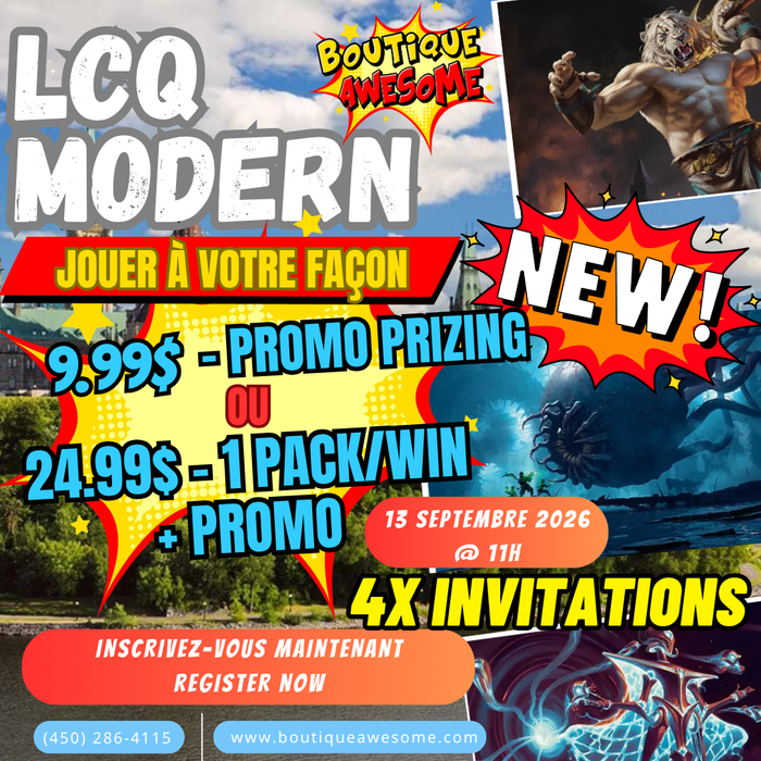 Boutique Awesome Round 1 LCQ - 13 Septembre 2026 @ 11h