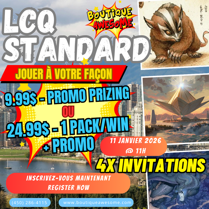 Boutique Awesome Cycle 11 LCQ - 11 janvier 2026 @ 11h