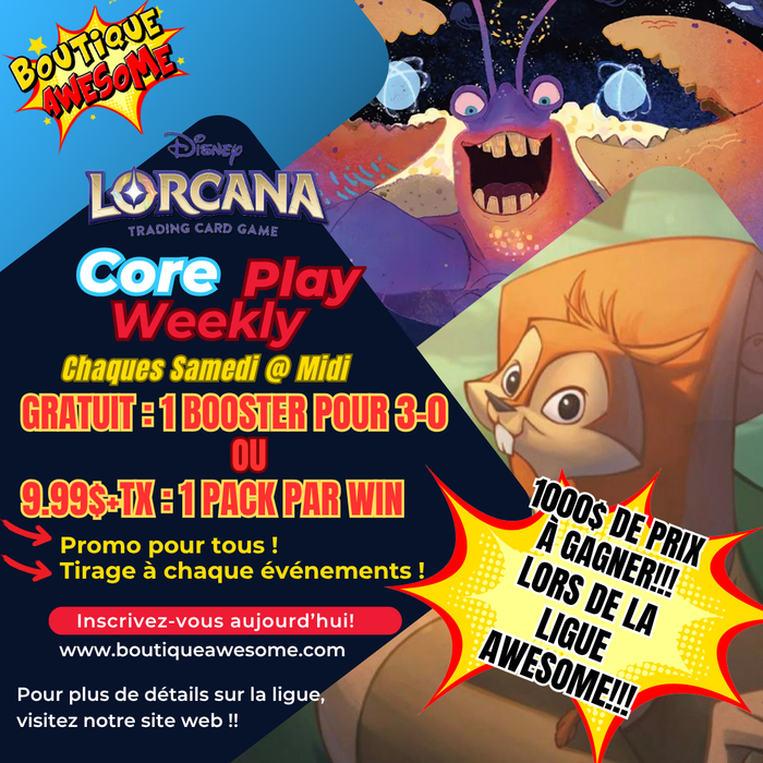 Awesome Disney Lorcana Weekly Play - Samedis à midi