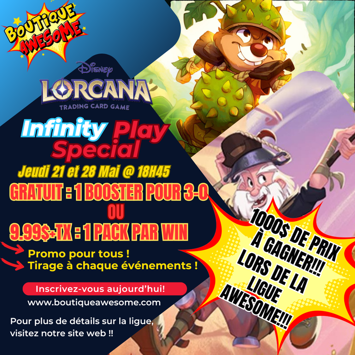 Awesome Disney Lorcana Infinity Play Special - Oakville Prep Edition