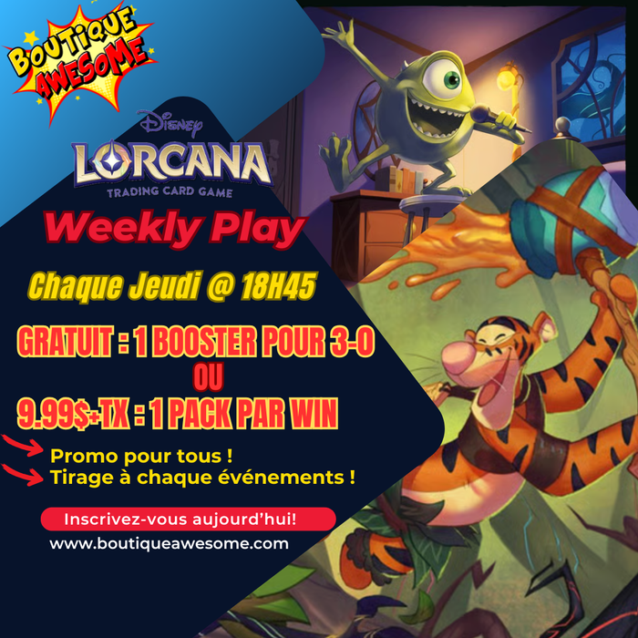 Awesome Disney Lorcana Weekly Play - Jeudi à 18H45