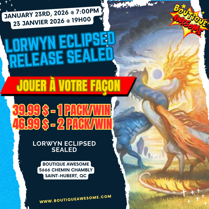Awesome Lorwyn Eclipsed Release Sealed! - January 23 2026