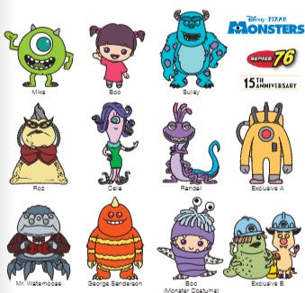 3D FOAM BAG CLIP Monsters Inc. Series 76
