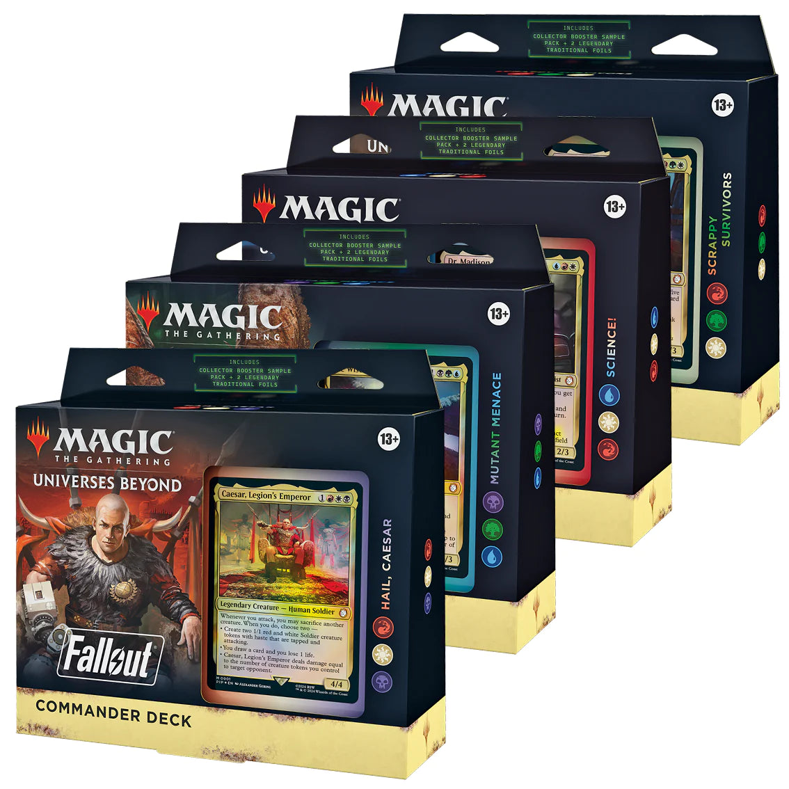 MTG Universes Beyond Fallout Commander Decks (Set of 4) - Releases Mar Boutique Awesome MTG Universes Beyond Fallout Commander Decks (Set of 4) - Releases Mar Boutique Awesome