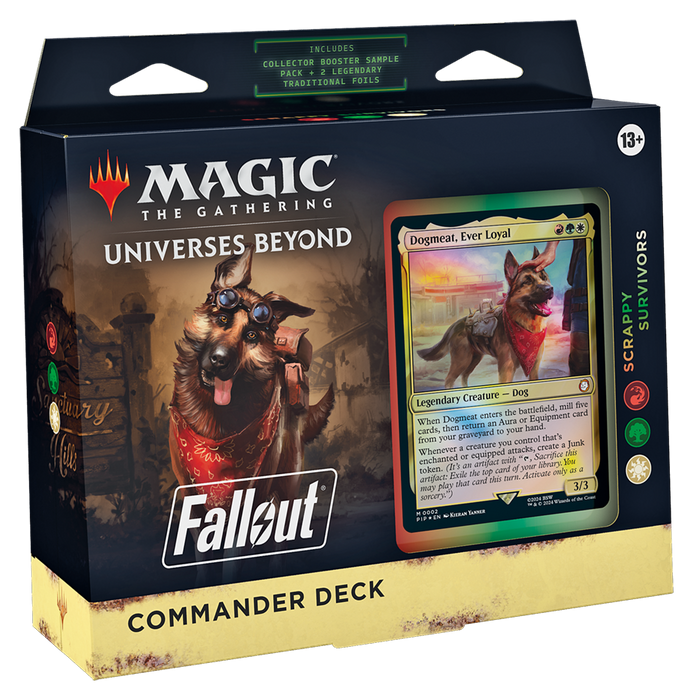 MTG Universes Beyond Fallout Commander Decks - Scrappy Survivors