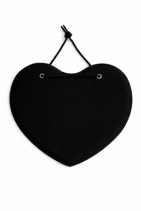 PinFolio Heart Hanging Board Wall Display - Black