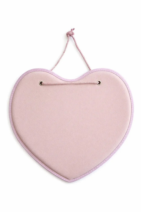 PinFolio Heart Hanging Board Wall Display - Pink