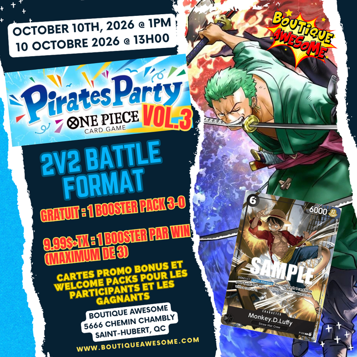 One Piece: Pirates Party Vol 3 2026 (2v2 Battle Format)