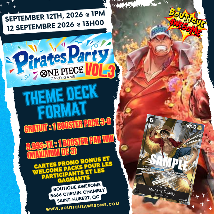 One Piece: Pirates Party Vol 3 2026 (Theme Deck Battle Format)