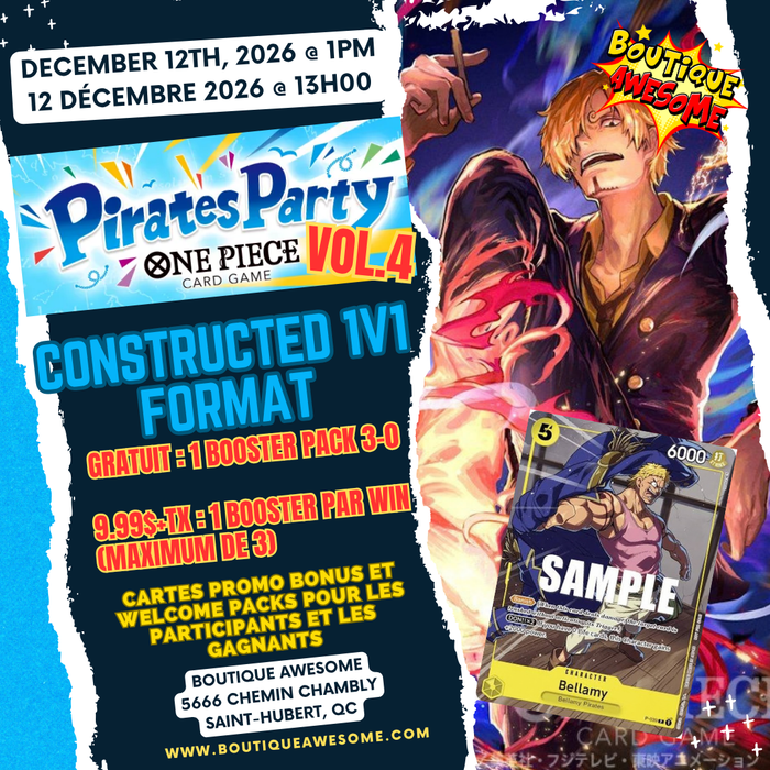 One Piece: Pirates Party Vol 4 2026 (Constructed 1v1 Battle Format)