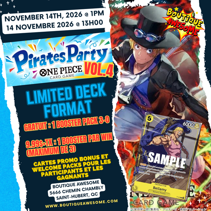 One Piece: Pirates Party Vol 4 2026 (Limited Deck Battle Format)