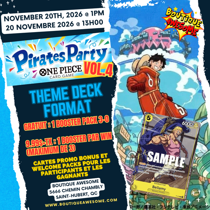 One Piece: Pirates Party Vol 4 2026 (Theme Deck Battle Format)