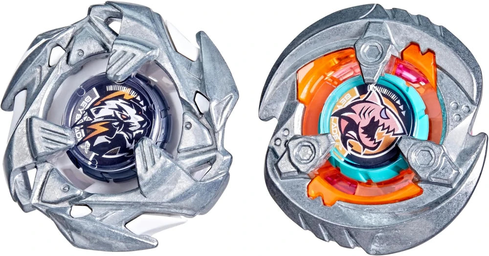 Beyblade X Beyblade X Gill Shark 4-70O & Pearl Tiger 3-60U Dual Pack Set Hasbro