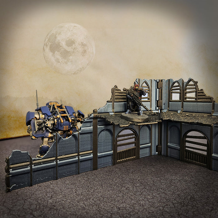 Petit Mur en Ruine – Terrain de Tabletop : Awesome Essentials