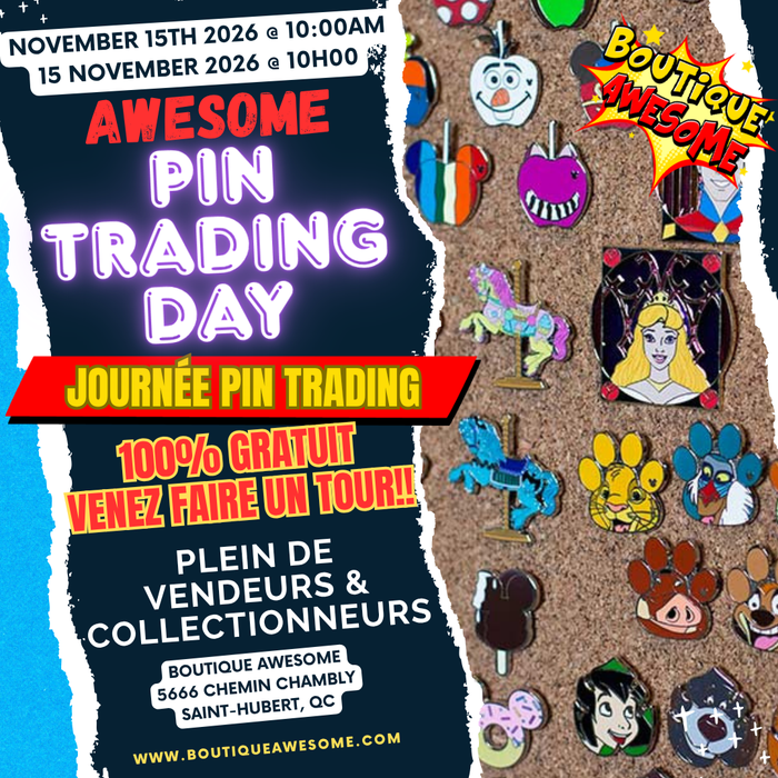 Boutique Awesome's Pin Trading Day November 15th