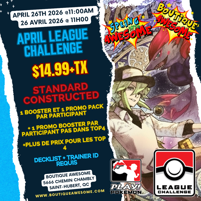 🐦‍🔥Pokemon League Challenge🐦‍🔥 April 26th 2026