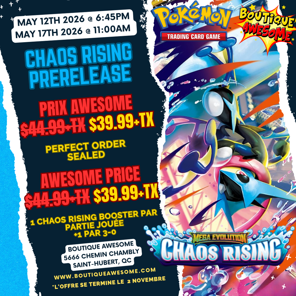 Pokémon Chaos Rising Awesome Prerelease — Boutique Awesome