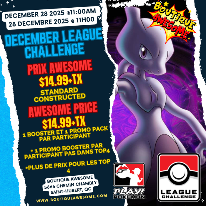 Pokemon League Challenge December 28, 2025