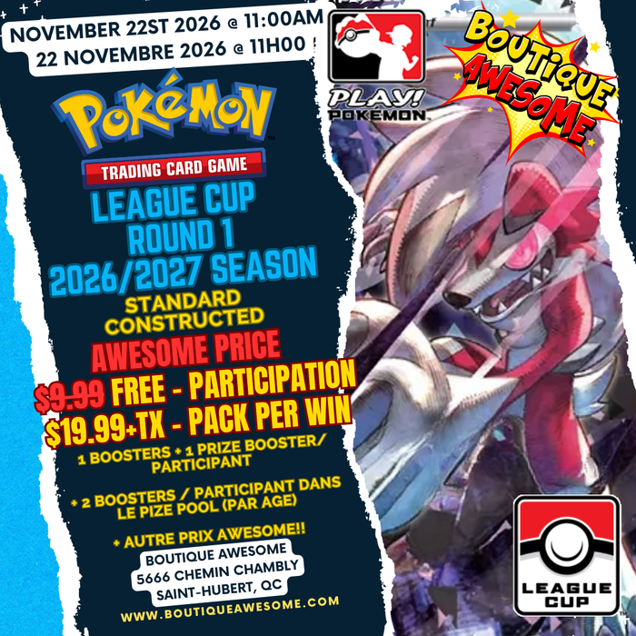 🐦‍🔥Pokemon Trading Card Game League Cup Round 1 2026-2027🐦‍🔥