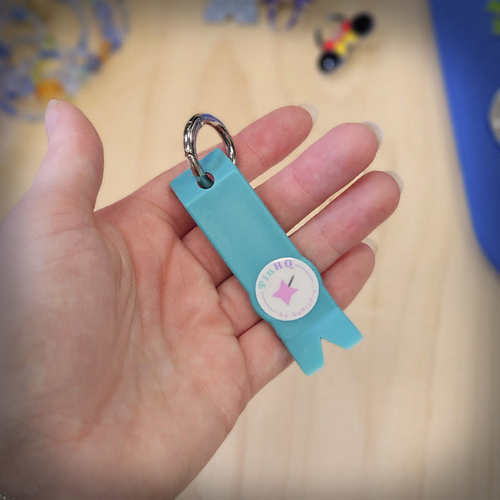 GoPinPro Mini Pin Popper Keychains - Tiffy Blue