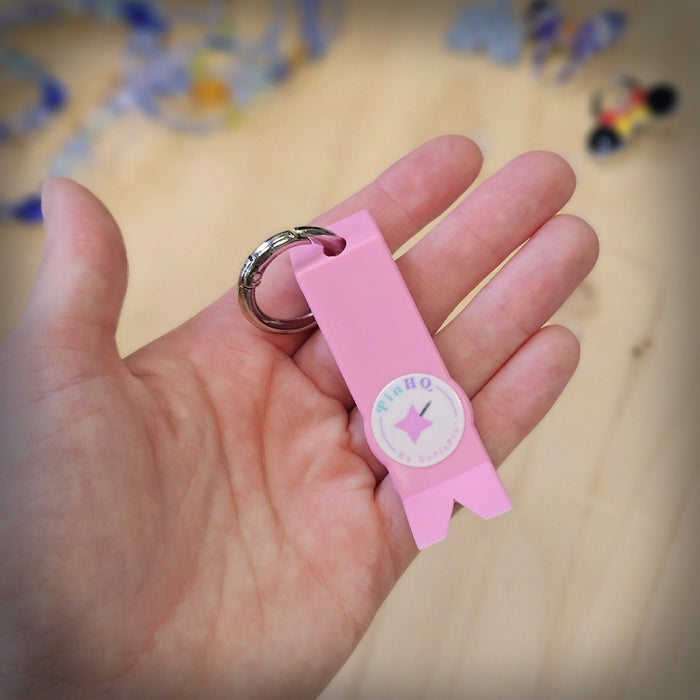 GoPinPro Mini Pin Popper Keychains - Pink