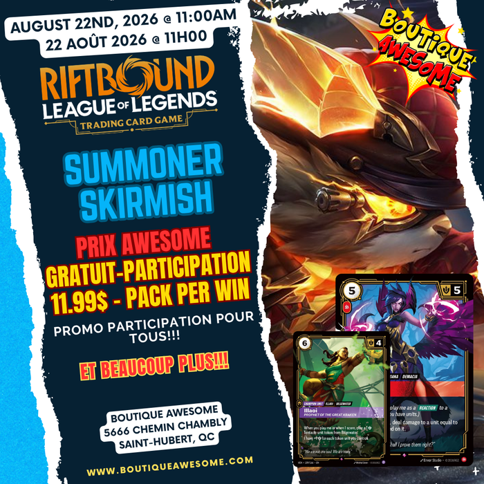 Riftbound Awesome Summoner Skirmish - August 2026