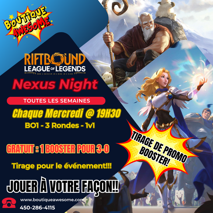 Riftbound: Wednesday Casual Nexus Nights