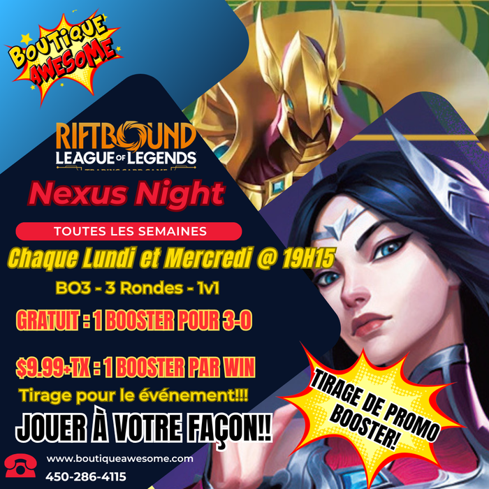 Riftbound: Wednesday Nexus Nights