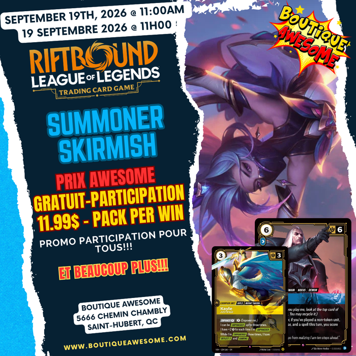 Riftbound Awesome Summoner Skirmish - September 2026